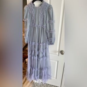 Blue tulle occasion tulle dress Size XS